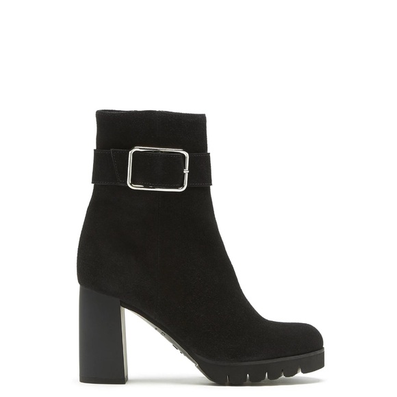 La Canadienne Buckle Accent Milo Block Heel Suede Boots, Size 11 New in Box $565 - Picture 14 of 14